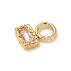 Ion Plating(IP) 304 Stainless Steel with Rhinestone Charms&nbsp;STAS-G351-11G-02