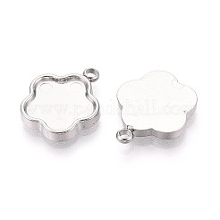 304 Stainless Steel Pendant Cabochon Settings&nbsp;STAS-T065-88P