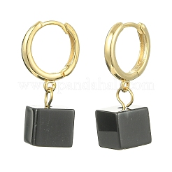 Natural Banded Agate(Dyed & Heated) Hoop Earrings&nbsp;EJEW-JE07035