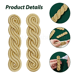 8Pcs Polyester Epaulettes&nbsp;DIY-FH0008-91B