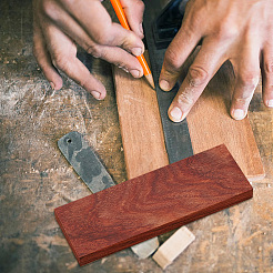 Unfinished Sandalwood for Knife Handle Crafts&nbsp;WOOD-WH0036-07