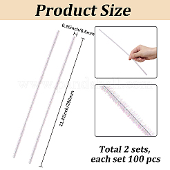 100Pcs DIY Iron & Plush Sticks&nbsp;FIND-CY0002-24B