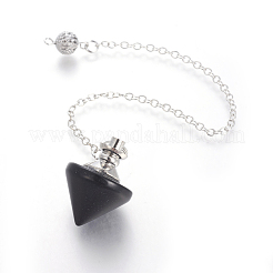 Natural Obsidian Cone Dowsing Pendulums&nbsp;G-G771-D02