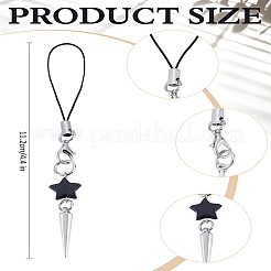 1Pc Alloy Cone Mobile Straps&nbsp;HJEW-LP0001-77