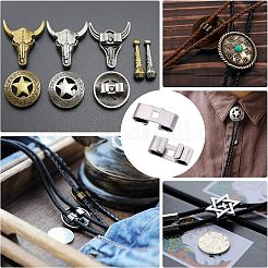 100Pcs Bolo Tie Slides Clasp Accessories&nbsp;IFIN-CA0001-54