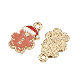 Christmas Themes Alloy Enamel Pendants&nbsp;ENAM-Z023-01G-11