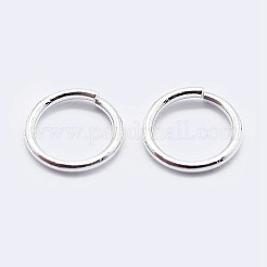 925 Sterling Silver Saw Cut Open Jump Rings&nbsp;STER-F036-02S-1x6mm