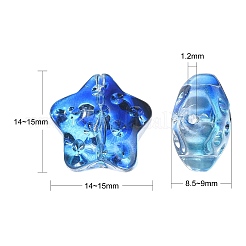 100Pcs Handmade Lampwork Beads&nbsp;LAMP-CJ0001-87