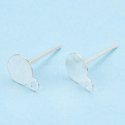 925 Sterling Silver Stud Earring Settings&nbsp;STER-T005-02A