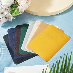 24Pcs 8 Colors Self-adhesive Polyester Rectangle Elbow Patch&nbsp;DIY-TA0016-06