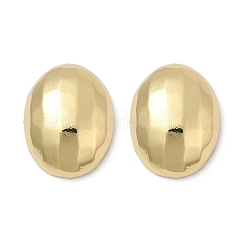 Oval Brass Stud Earrings&nbsp;EJEW-H154-09C-G
