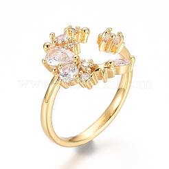 Adjustable Brass Finger Rings&nbsp;RJEW-G096-37G