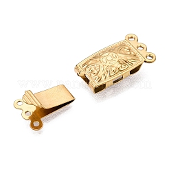 Ion Plating(IP) 304 Stainless Steel Box Clasp&nbsp;STAS-Q318-03G