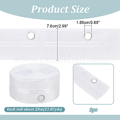 Polyester Curtain Tape for Hook&nbsp;DIY-WH0569-69B