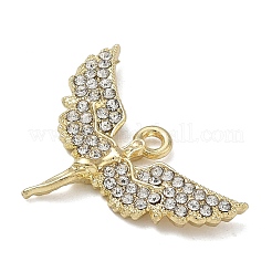 Alloy Rhinestone Pendants&nbsp;FIND-L026-06G