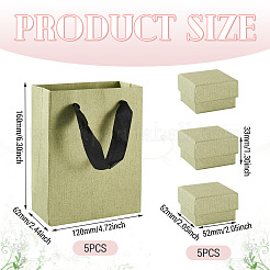 5Pcs Square Paper Jewelry Display Cases&nbsp;CON-TA0001-39A-01