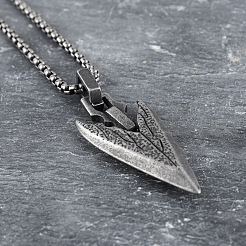 Vintage Alloy Viking Arrow Pendant Necklaces for Men&nbsp;WG8815F-01