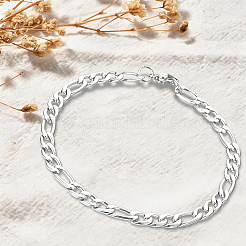 1Pc 304 Stainless Steel Figaro Chain Bracelets&nbsp;BJEW-DJ0001-57