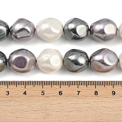 Electroplated Shell Pearl Beads Strands&nbsp;BSHE-H113-03B