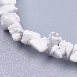 Natural Howlite Stone Bead Strands&nbsp;X-G-R192-15