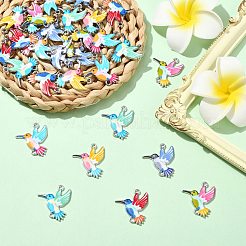 30Pcs 6 Colors Alloy Enamel Connector Charms&nbsp;FIND-CJ0004-39