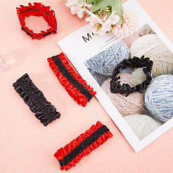 6 Pairs 2 Colors Polyester Elastic Garters&nbsp;DIY-GF0008-61