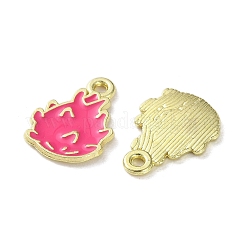 Fruit Alloy Enamel Charms&nbsp;PALLOY-S058-01LG-06