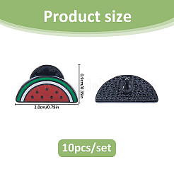 10Pcs Watermelon Alloy Enamel Pin Backs for Backpack Clothes&nbsp;JEWB-FH0002-84