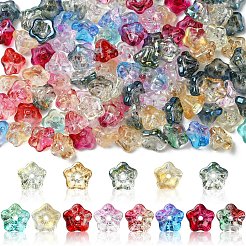 50Pcs Electroplate Glass Beads&nbsp;EGLA-YW0005-10
