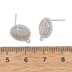 SHEGRACE Brass Stud Earring Findings&nbsp;XGRQ6M464-904P