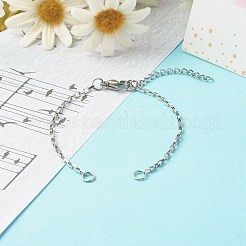 Tarnish Resistant 304 Stainless Steel Box Chain and Bracelet Making&nbsp;AJEW-JB01063