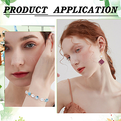 40Pcs 2 Colors Brass Bead Frame&nbsp;KK-SC0004-64