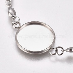 Tarnish Resistant Valentine's Day 304 Stainless Steel Bracelet Making&nbsp;STAS-L248-007P