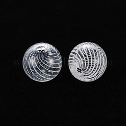 Transparent Handmade Blown Glass Globe Beads&nbsp;X-GLAA-T012-33B