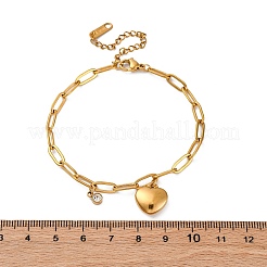 304 Stainless Steel Charm Bracelets&nbsp;STAS-D152-01G