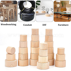36Pcs 6 Style Bamboo Bottle Stoppers&nbsp;FIND-BC0002-85
