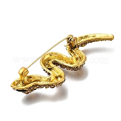 Snake Rhinestones Pins&nbsp;JEWB-M051-02G-02
