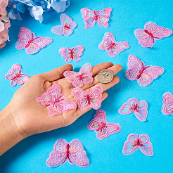 40Pcs 5 Style Polyester Computerized Embroidery Sew on Ornament Accessories&nbsp;DIY-TA0009-39