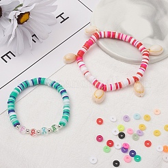 2400Pcs 15 Colors Handmade Polymer Clay Beads&nbsp;CLAY-YW0001-27B