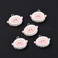 Opaque Resin Pendants&nbsp;RESI-D057-15P