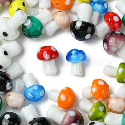 10 Colors Mushroom Handmade Lampwork Beads&nbsp;LAMP-FS0001-15
