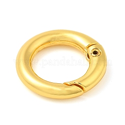 Rack Plating Brass Spring Gate Rings&nbsp;LS-KK-Q781-13G