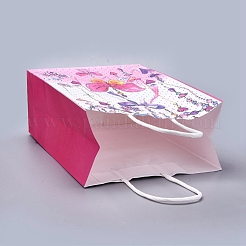 Butterfly Pattern Paper Gift Bags with Handles&nbsp;DIY-I030-03C-03