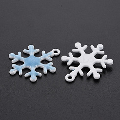 Spray Painted Alloy Enamel Pendants&nbsp;X-ENAM-N055-036B-NR
