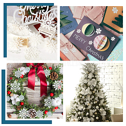 Christmas Plastic Snowflake Pendant & Cabochons Making Findings Kits&nbsp;DIY-SC0026-70