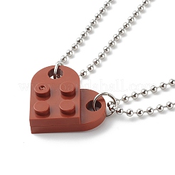 Resin Building Blocks Pendant Necklaces&nbsp;NJEW-JN03533-06
