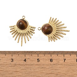 Natural Tiger Eye Pendants&nbsp;STAS-C111-58G