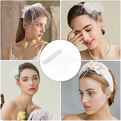 Big Eye Mesh Polyester Organza Veil&nbsp;DIY-WH0028-94B