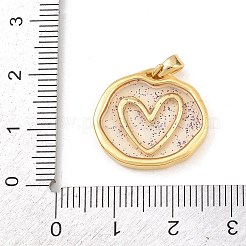 Transparent Epoxy Resin Brass Pendants&nbsp;LS-KK-B163-01G-02