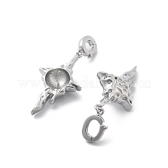 Star Brass Pendant Bails&nbsp;KK-L223-025P